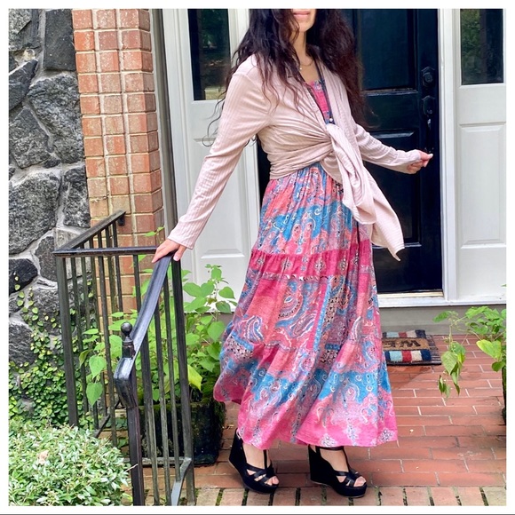 BOHO CHIC GORGEOUS PRINT MAXI DRESS - Picture 11 of 11